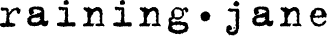 Raining Jane logo